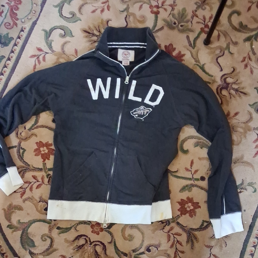 47 Brand Black Jacket with White Trim
